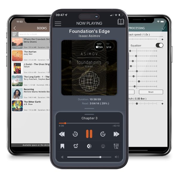 Download fo free audiobook Foundation's Edge by Isaac Asimov and listen anywhere on your iOS devices in the ListenBook app.