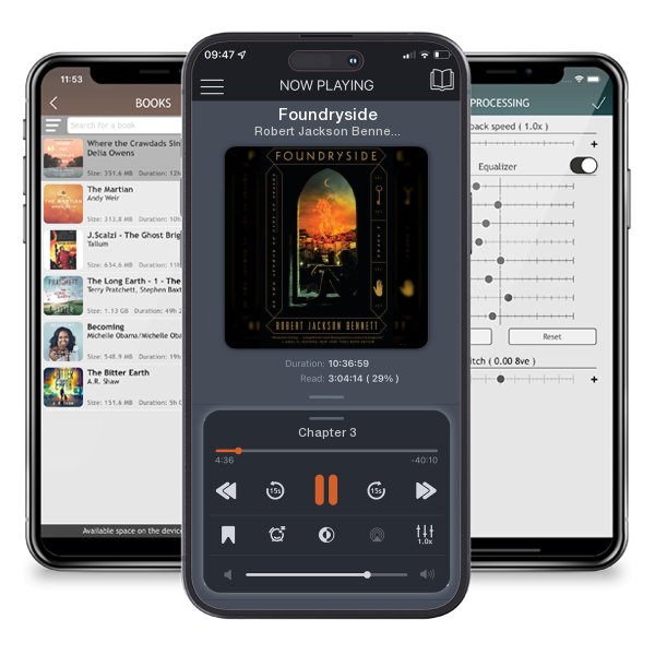 Download fo free audiobook Foundryside by Robert Jackson Bennett and listen anywhere on your iOS devices in the ListenBook app.