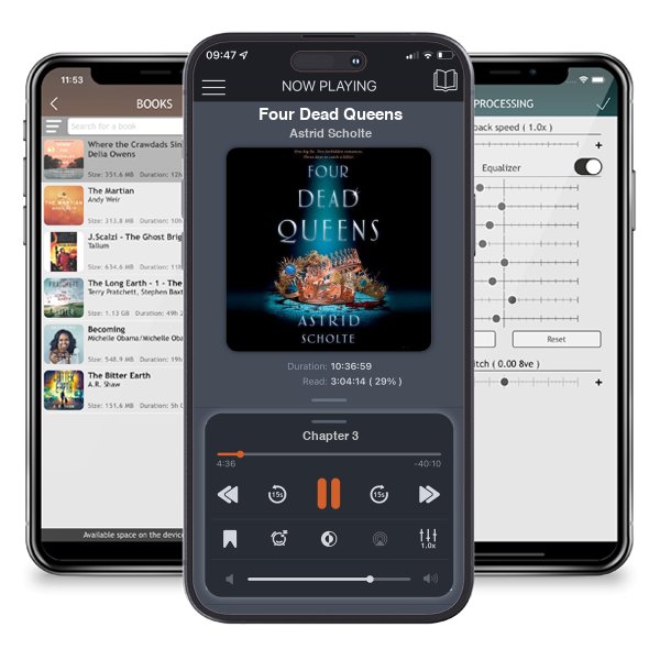 Download fo free audiobook Four Dead Queens by Astrid Scholte and listen anywhere on your iOS devices in the ListenBook app.