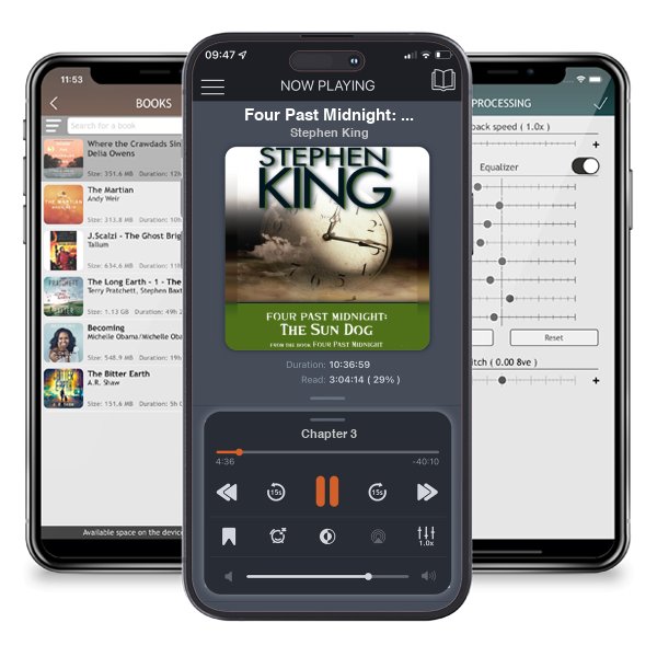 Download fo free audiobook Four Past Midnight: The Sun Dog by Stephen King and listen anywhere on your iOS devices in the ListenBook app.