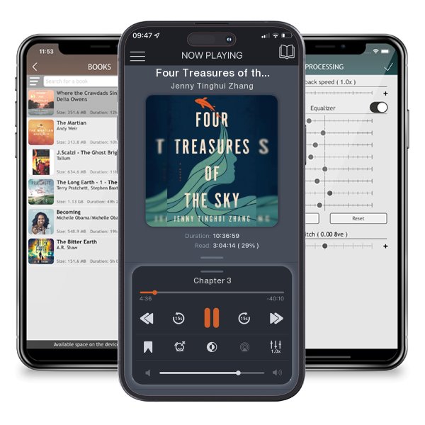 Download fo free audiobook Four Treasures of the Sky by Jenny Tinghui Zhang and listen anywhere on your iOS devices in the ListenBook app.