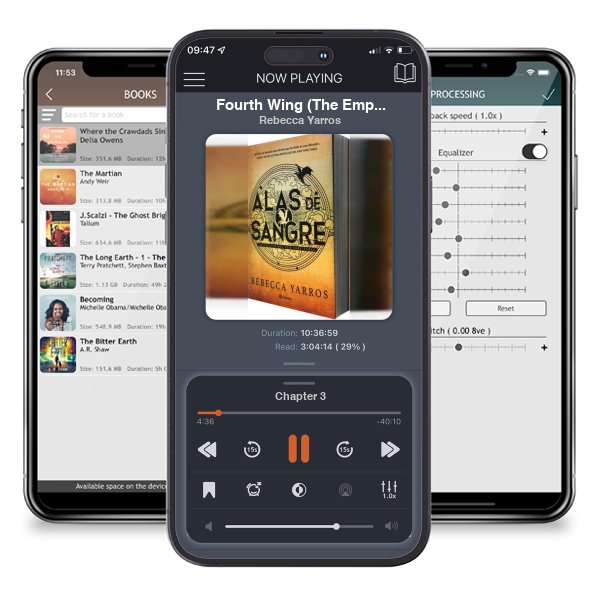 Download fo free audiobook Fourth Wing (The Empyrean, #1) by Rebecca Yarros and listen anywhere on your iOS devices in the ListenBook app.