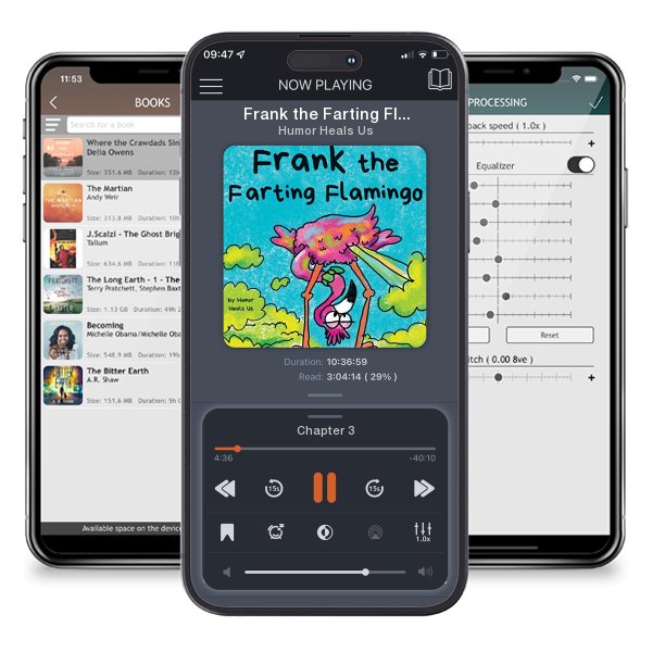 Download fo free audiobook Frank the Farting Flamingo by Humor Heals Us and listen anywhere on your iOS devices in the ListenBook app.
