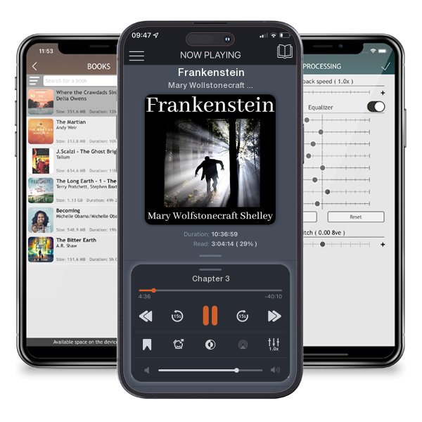 Download fo free audiobook Frankenstein by Mary Wollstonecraft Shelley and listen anywhere on your iOS devices in the ListenBook app.