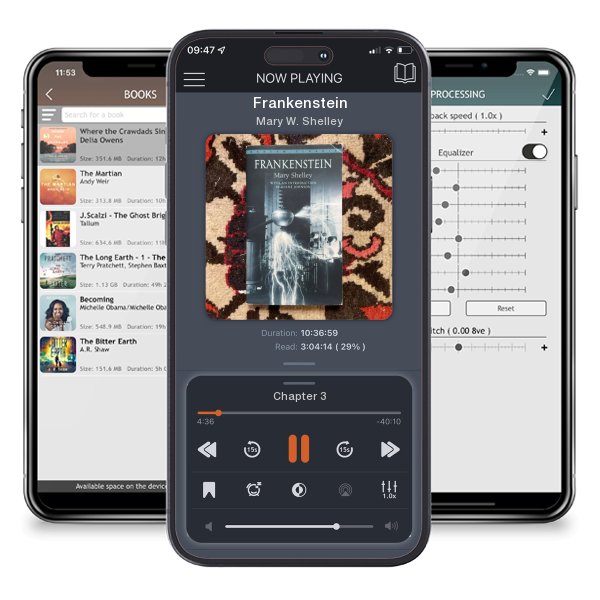 Download fo free audiobook Frankenstein by Mary W. Shelley and listen anywhere on your iOS devices in the ListenBook app.