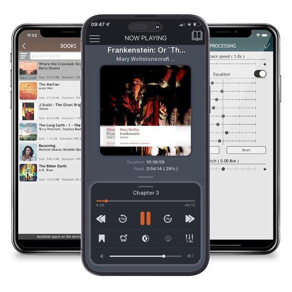 Download fo free audiobook Frankenstein: Or `The Modern Prometheus': The 1818 Text by Mary Wollstonecraft Shelley and listen anywhere on your iOS devices in the ListenBook app.