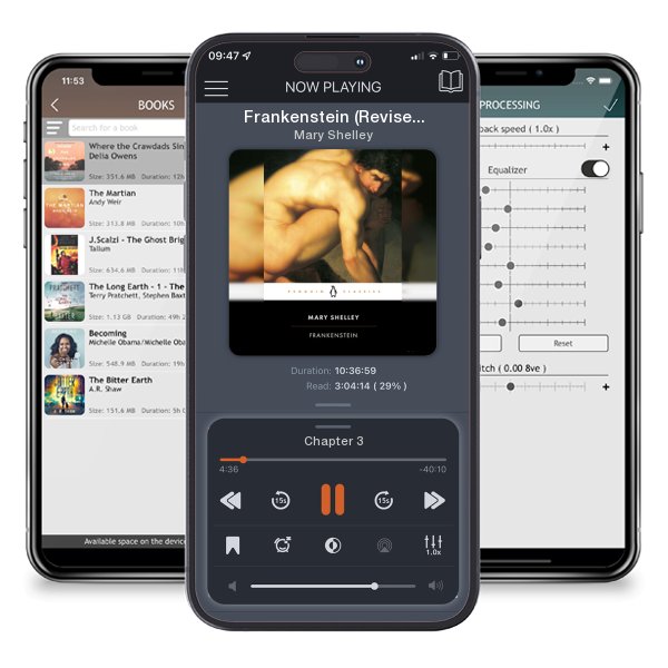 Download fo free audiobook Frankenstein (Revised) by Mary Shelley and listen anywhere on your iOS devices in the ListenBook app.