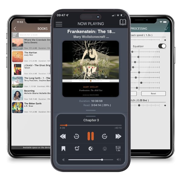 Download fo free audiobook Frankenstein: The 1818 Text by Mary Wollstonecraft Shelley and listen anywhere on your iOS devices in the ListenBook app.