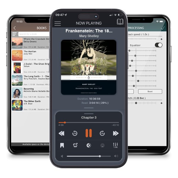 Download fo free audiobook Frankenstein: The 1818 Text (Penguin Classics) by Mary Shelley and listen anywhere on your iOS devices in the ListenBook app.