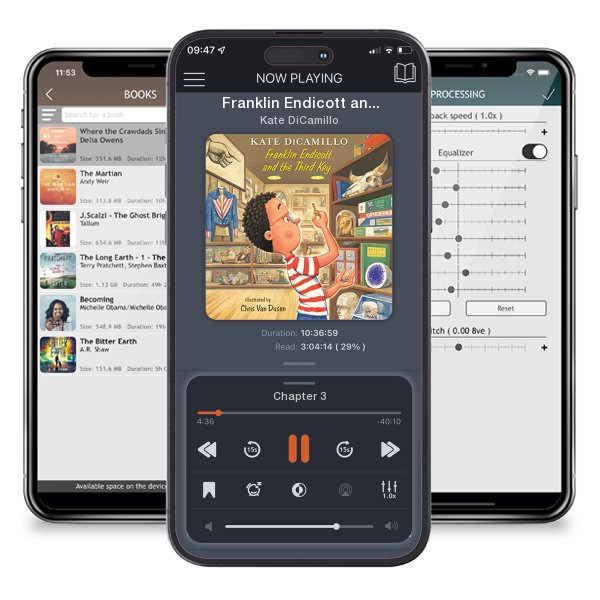 Download fo free audiobook Franklin Endicott and the Third Key by Kate DiCamillo and listen anywhere on your iOS devices in the ListenBook app.