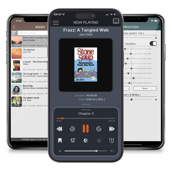 Download fo free audiobook Frazz: A Tangled Web by Jan Eliot and listen anywhere on your iOS devices in the ListenBook app.