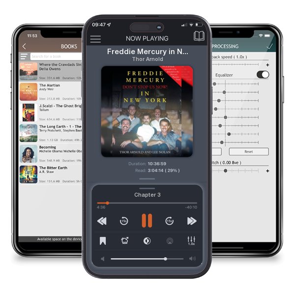 Download fo free audiobook Freddie Mercury in New York Don't Stop Us Now! by Thor Arnold and listen anywhere on your iOS devices in the ListenBook app.