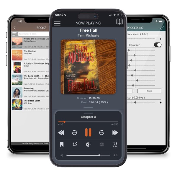 Download fo free audiobook Free Fall by Fern Michaels and listen anywhere on your iOS devices in the ListenBook app.