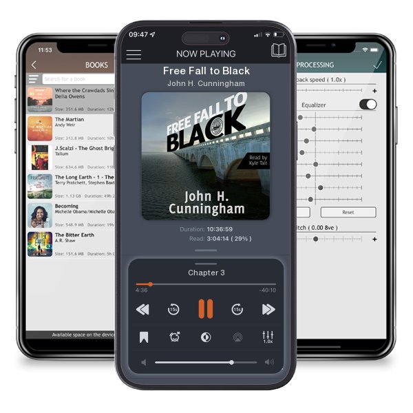 Download fo free audiobook Free Fall to Black by John H. Cunningham and listen anywhere on your iOS devices in the ListenBook app.