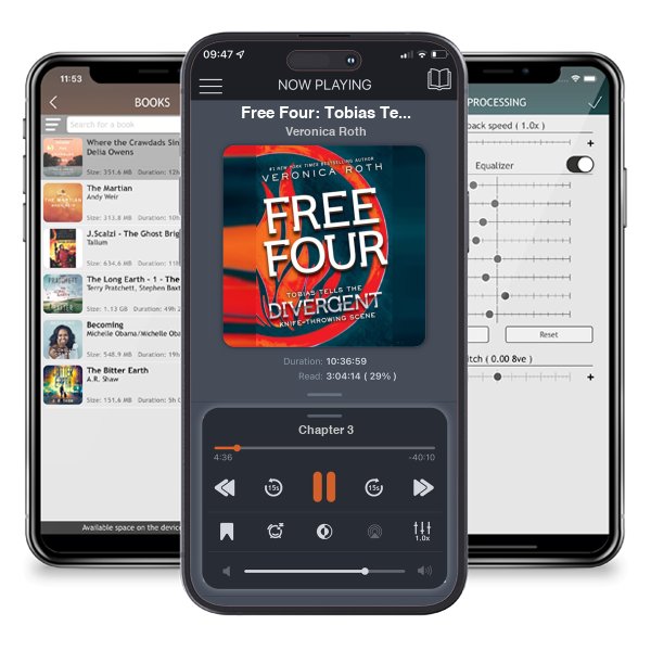 Download fo free audiobook Free Four: Tobias Tells the Divergent Knife-Throwing Scene (Divergent, #1.5) by Veronica Roth and listen anywhere on your iOS devices in the ListenBook app.