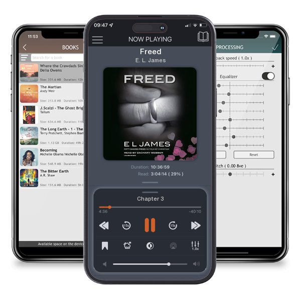Download fo free audiobook Freed by E. L. James and listen anywhere on your iOS devices in the ListenBook app.
