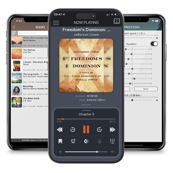 Download fo free audiobook Freedom's Dominion: A Saga of White Resistance to Federal Power by Jefferson Cowie and listen anywhere on your iOS devices in the ListenBook app.