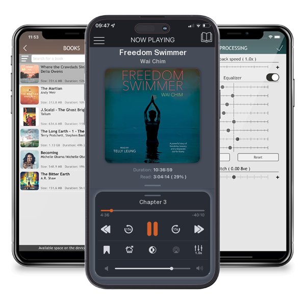 Download fo free audiobook Freedom Swimmer by Wai Chim and listen anywhere on your iOS devices in the ListenBook app.