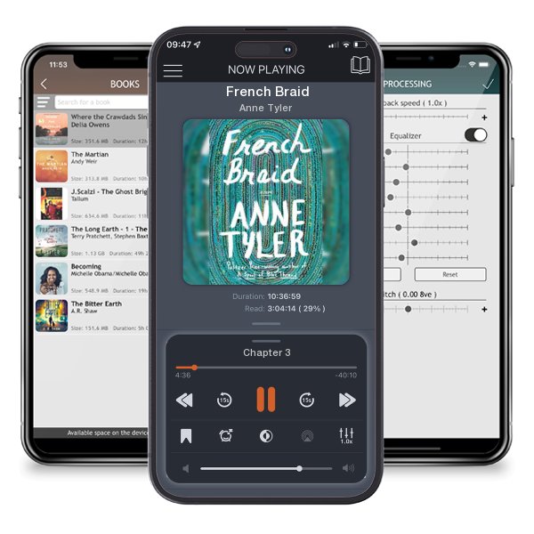 Download fo free audiobook French Braid by Anne Tyler and listen anywhere on your iOS devices in the ListenBook app.