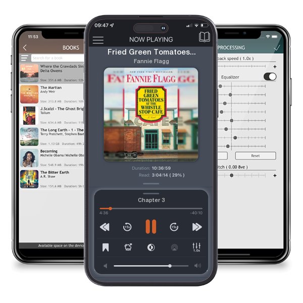 Download fo free audiobook Fried Green Tomatoes at the Whistle Stop Cafe by Fannie Flagg and listen anywhere on your iOS devices in the ListenBook app.