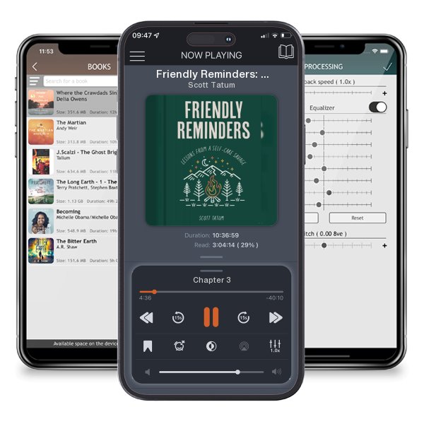 Download fo free audiobook Friendly Reminders: Lessons from a Self-Care Savage by Scott Tatum and listen anywhere on your iOS devices in the ListenBook app.