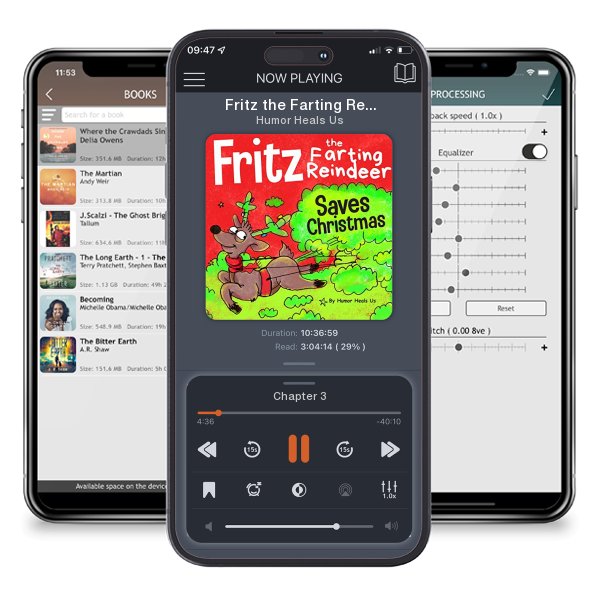 Download fo free audiobook Fritz the Farting Reindeer Saves Christmas by Humor Heals Us and listen anywhere on your iOS devices in the ListenBook app.