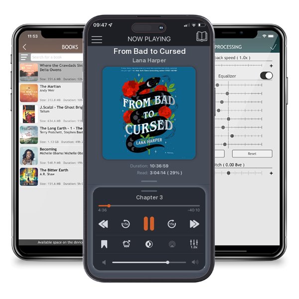 Download fo free audiobook From Bad to Cursed by Lana Harper and listen anywhere on your iOS devices in the ListenBook app.