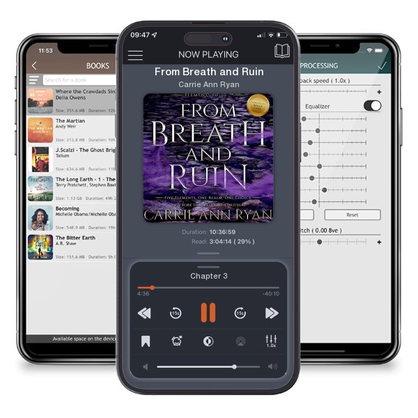 Download fo free audiobook From Breath and Ruin by Carrie Ann Ryan and listen anywhere on your iOS devices in the ListenBook app.