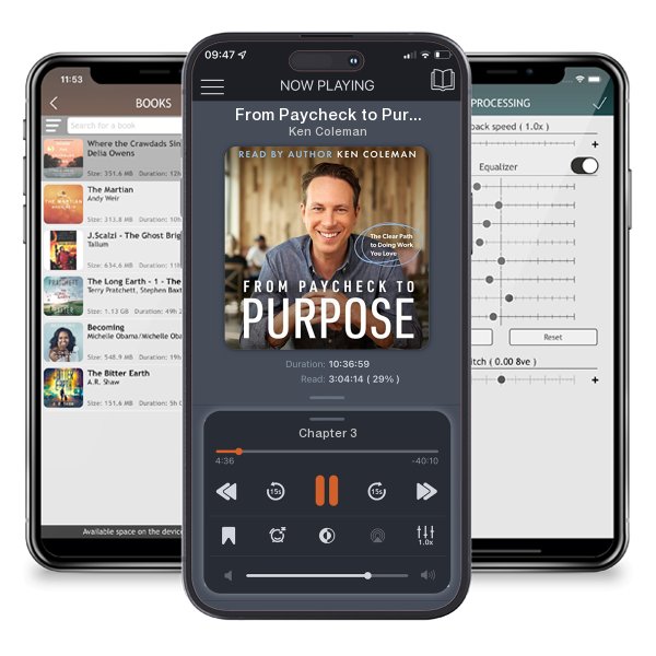 Download fo free audiobook From Paycheck to Purpose by Ken Coleman and listen anywhere on your iOS devices in the ListenBook app.