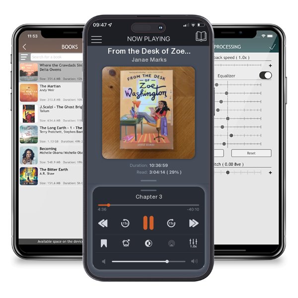 Download fo free audiobook From the Desk of Zoe Washington by Janae Marks and listen anywhere on your iOS devices in the ListenBook app.