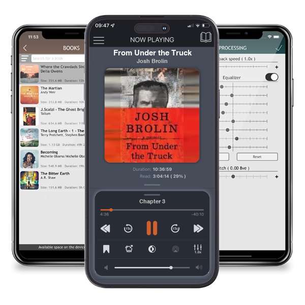 Download fo free audiobook From Under the Truck by Josh Brolin and listen anywhere on your iOS devices in the ListenBook app.