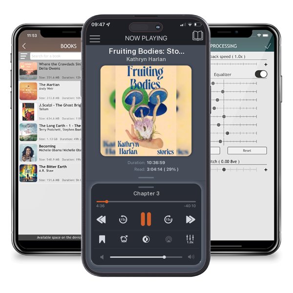 Download fo free audiobook Fruiting Bodies: Stories by Kathryn Harlan and listen anywhere on your iOS devices in the ListenBook app.