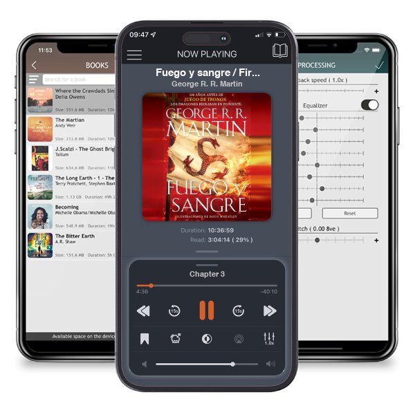 Descargar audiolibro gratis Fuego y sangre / Fire & Blood: 300 Years Before A Game of Thrones by George R. R. Martin y escuchar en cualquier lugar en sus dispositivos iOS en la aplicación ListenBook.