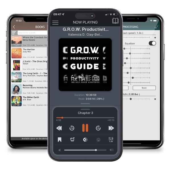 Download fo free audiobook G.R.O.W. Productivity Guide: 100 Self-Paced Strategies by Valencia D. Clay-Bell and listen anywhere on your iOS devices in the ListenBook app.