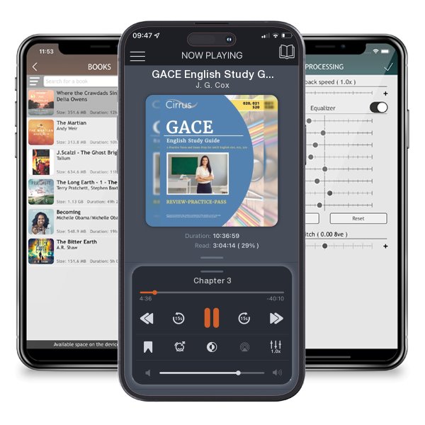 Download fo free audiobook GACE English Study Guide: 2 Practice Tests and Exam Prep for GACE English 020, 021, 520 by J. G. Cox and listen anywhere on your iOS devices in the ListenBook app.