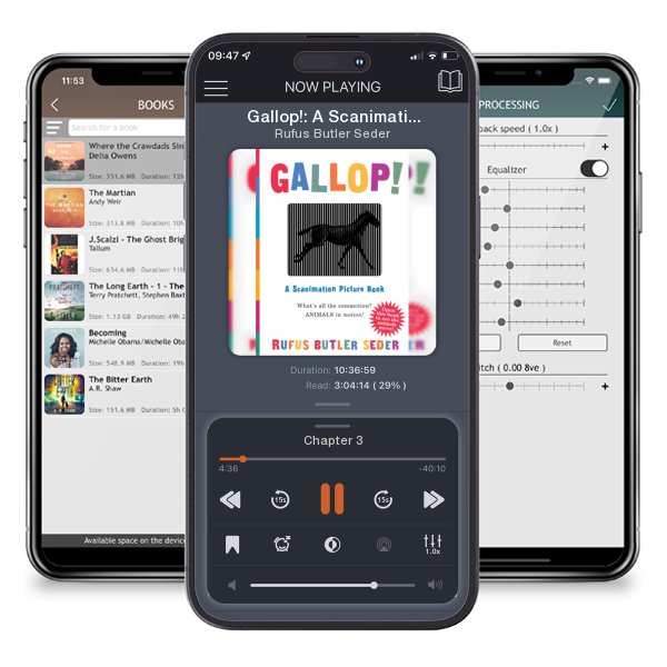 Download fo free audiobook Gallop!: A Scanimation Picture Book by Rufus Butler Seder and listen anywhere on your iOS devices in the ListenBook app.
