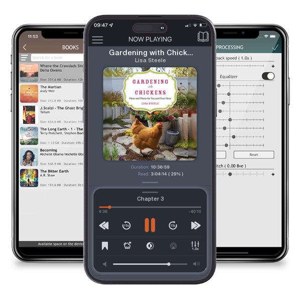 Download fo free audiobook Gardening with Chickens: Plans and Plants for You and Your Hens by Lisa Steele and listen anywhere on your iOS devices in the ListenBook app.