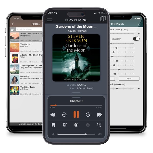 Download fo free audiobook Gardens of the Moon (Malazan Book of the Fallen, #1) by Steven Erikson and listen anywhere on your iOS devices in the ListenBook app.