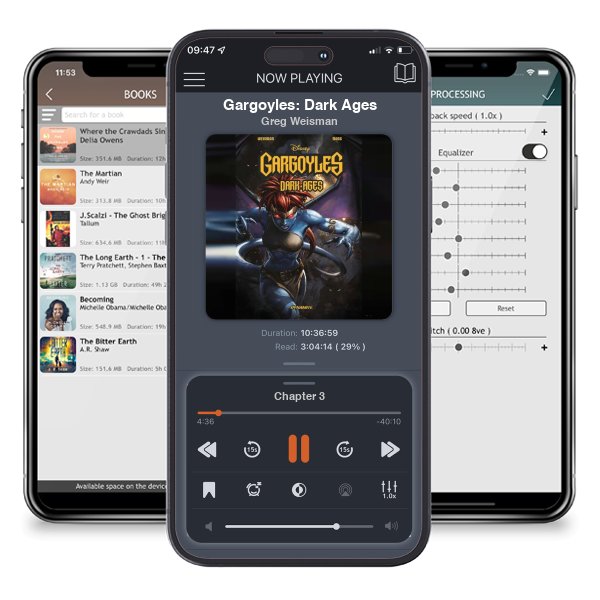 Download fo free audiobook Gargoyles: Dark Ages by Greg Weisman and listen anywhere on your iOS devices in the ListenBook app.