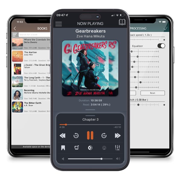 Download fo free audiobook Gearbreakers by Zoe Hana Mikuta and listen anywhere on your iOS devices in the ListenBook app.