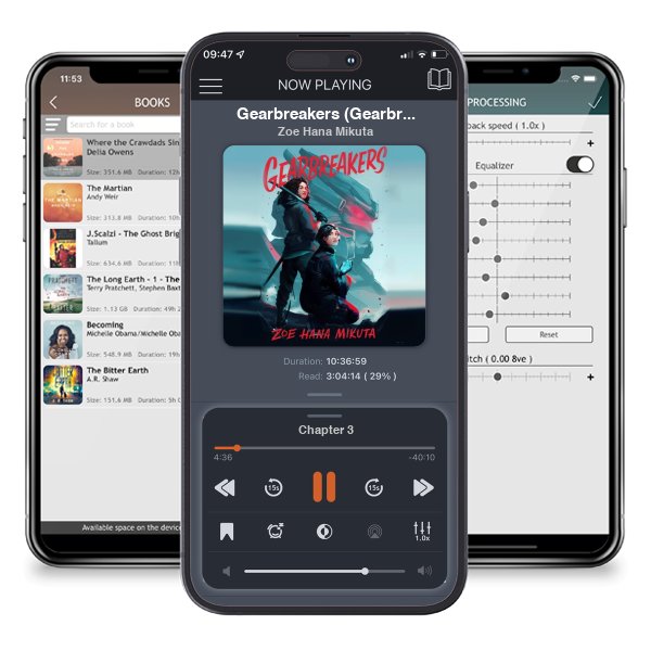 Download fo free audiobook Gearbreakers (Gearbreakers, #1) by Zoe Hana Mikuta and listen anywhere on your iOS devices in the ListenBook app.