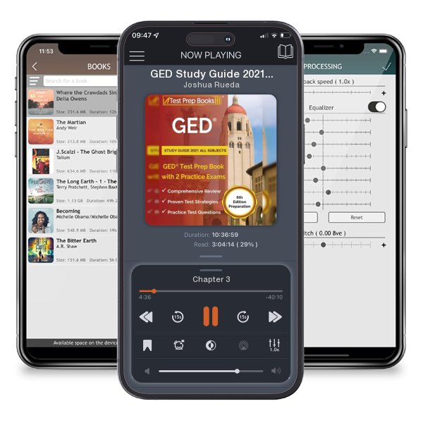 Download fo free audiobook GED Study Guide 2021 All Subjects: GED Test Prep Book with 2... by Joshua Rueda and listen anywhere on your iOS devices in the ListenBook app.