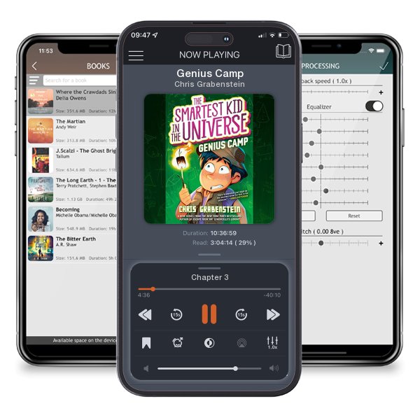 Download fo free audiobook Genius Camp by Chris Grabenstein and listen anywhere on your iOS devices in the ListenBook app.