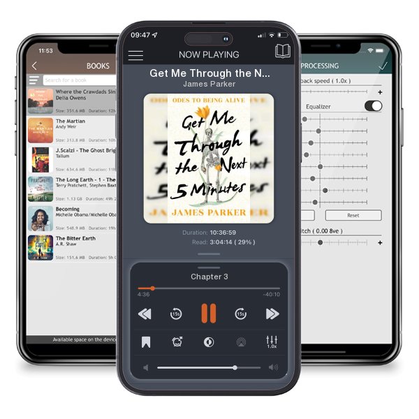 Download fo free audiobook Get Me Through the Next Five Minutes: Odes to Being Alive by James Parker and listen anywhere on your iOS devices in the ListenBook app.