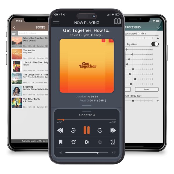 Download fo free audiobook Get Together: How to Build a Community with Your People by Kevin Huynh, Bailey Richardson, et al. and listen anywhere on your iOS devices in the ListenBook app.