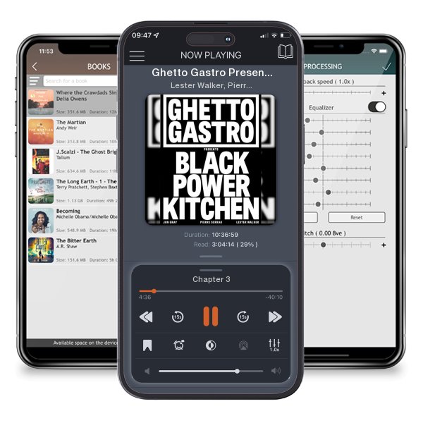 Download fo free audiobook Ghetto Gastro Presents Black Power Kitchen by Lester Walker, Pierre Serrao, et al. and listen anywhere on your iOS devices in the ListenBook app.