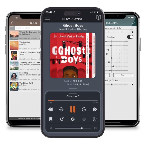 Download fo free audiobook Ghost Boys by Jewell Parker Rhodes and listen anywhere on your iOS devices in the ListenBook app.