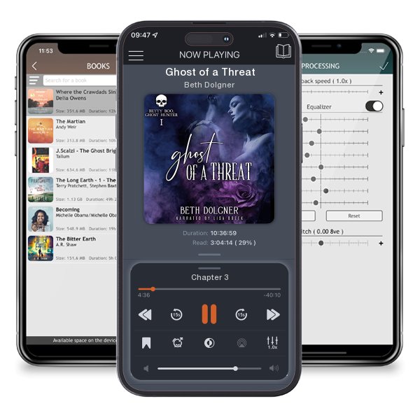 Download fo free audiobook Ghost of a Threat by Beth Dolgner and listen anywhere on your iOS devices in the ListenBook app.