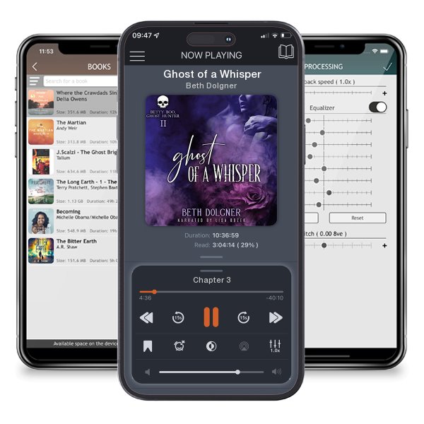 Download fo free audiobook Ghost of a Whisper by Beth Dolgner and listen anywhere on your iOS devices in the ListenBook app.