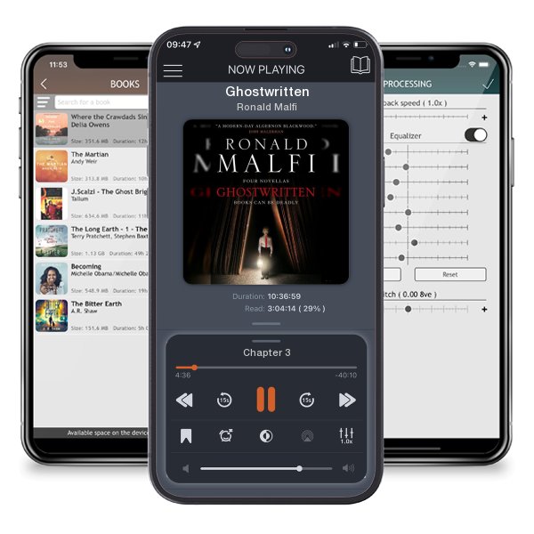 Download fo free audiobook Ghostwritten by Ronald Malfi and listen anywhere on your iOS devices in the ListenBook app.